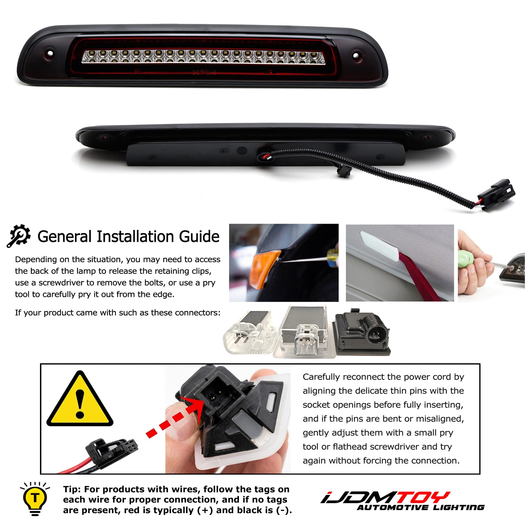 Amazon.com: iJDMTOY Dark Red Lens Race Car Style Strobe/Flash LED